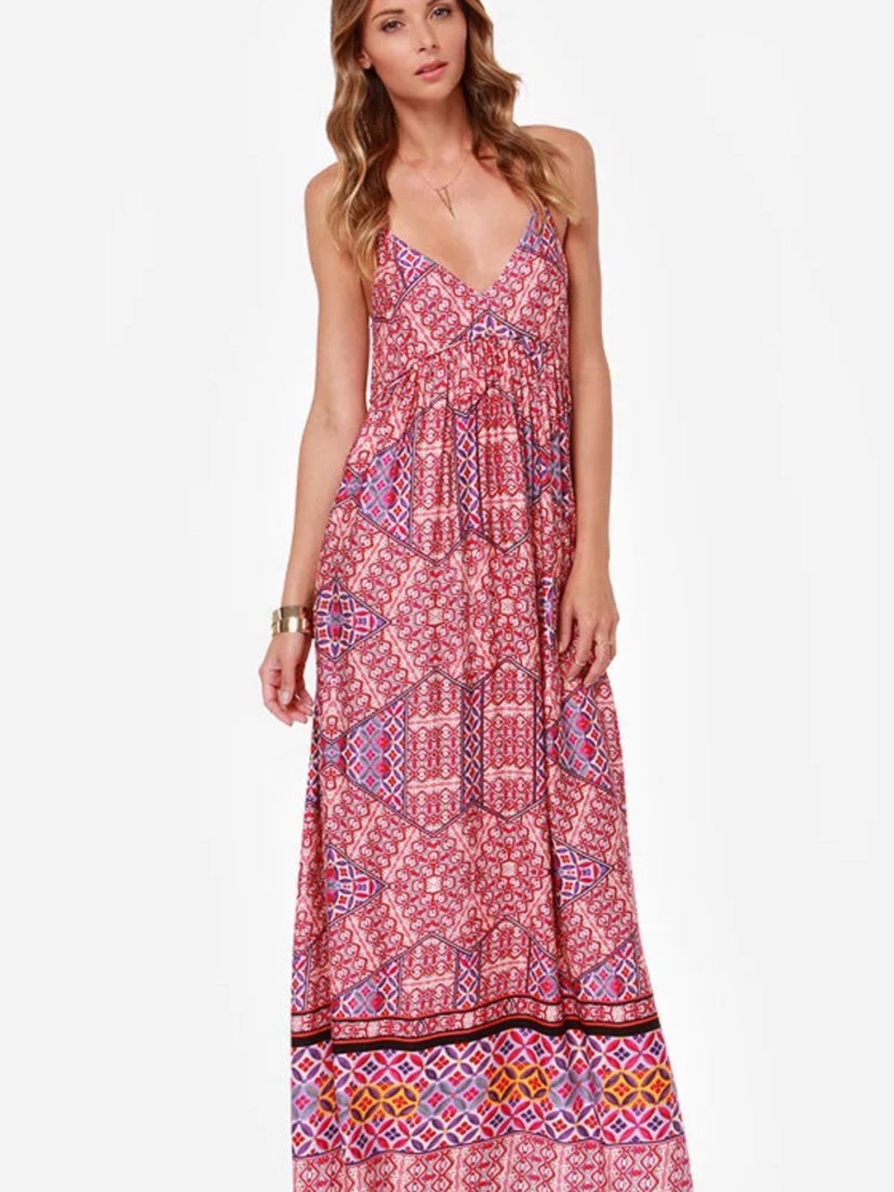 Mink Pink Cotton Maxi Dress